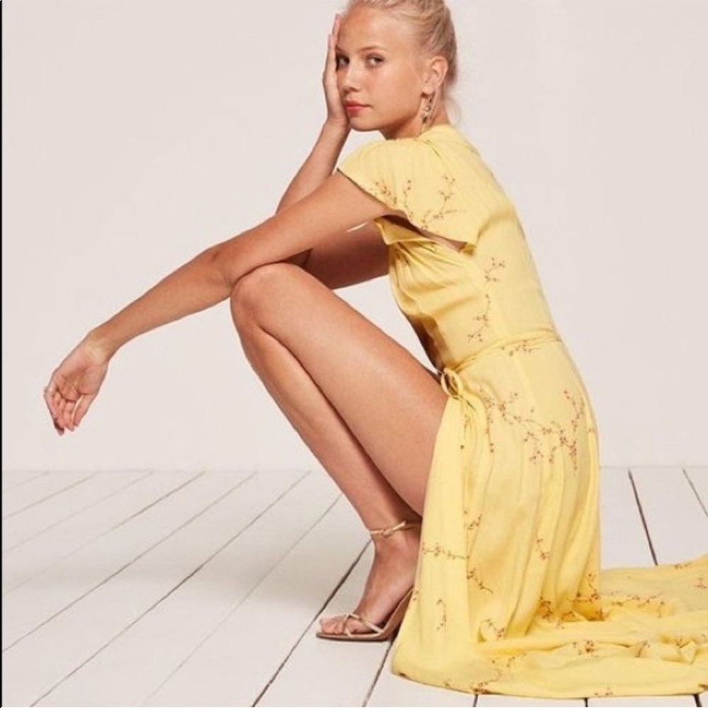 Reformation Sparrow Dress in Sprig - Picture 2 of 12